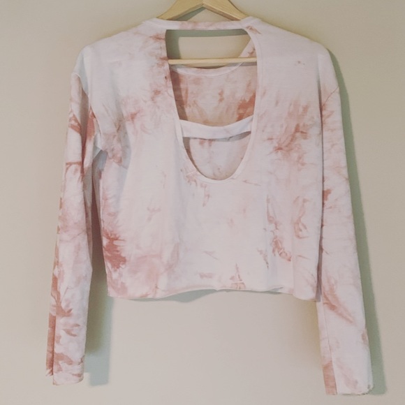 Pink tie dye pull over - Picture 3 of 3